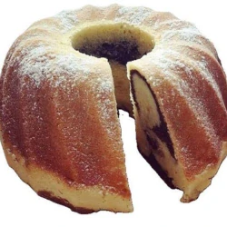 Dvoubarevná olejová bábovka
