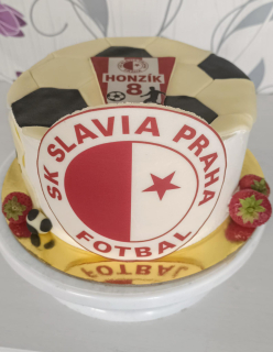 Dětský dort fotbal