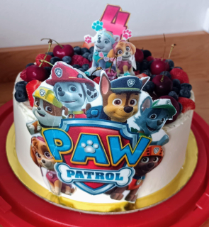 Dětský dort Tlapková patrola